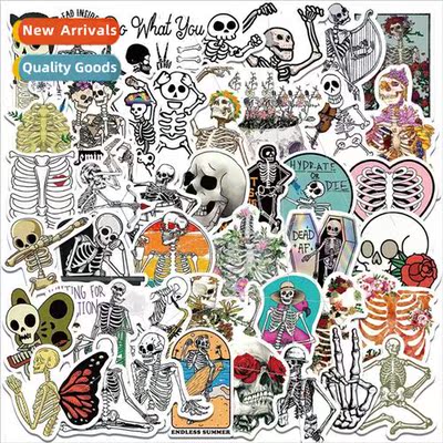50 cartoon colorful human skeleton funny skeleton stickers g