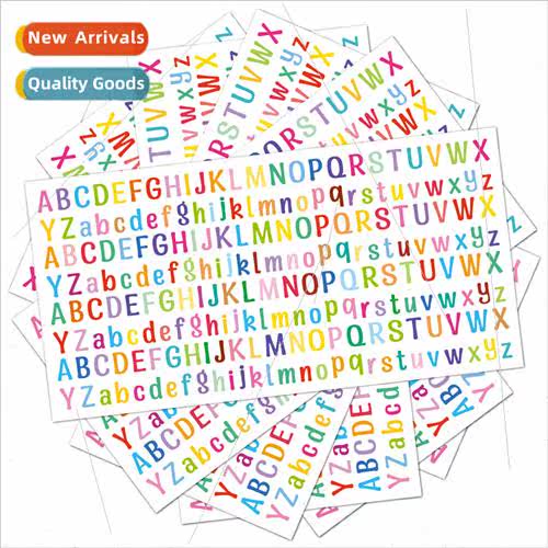 Mini colorful letter stickers handbook small material small