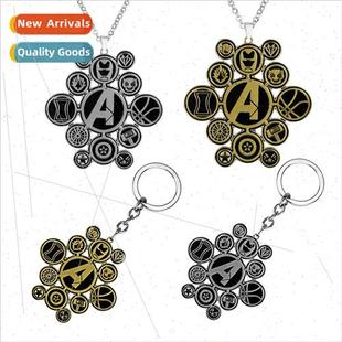 Heroes Keychain Iron Marvel Black Avengers Man Peripheral