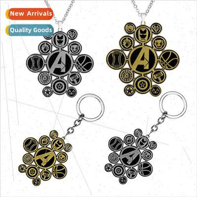 Marvel Peripheral Avengers Heroes  Keychain Iron Man Black P