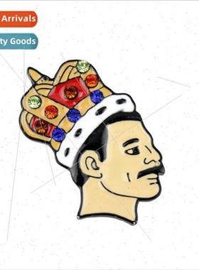 Queen frontman Freddie Mercury Freddie Mercury head pin badg