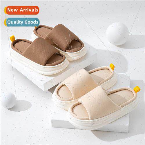 The new linen slippers female indoor home with couples four
