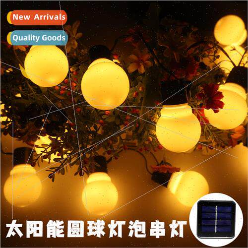 Solar Milky White G50 Globe Garden Warm LED Outdoor Rainproo