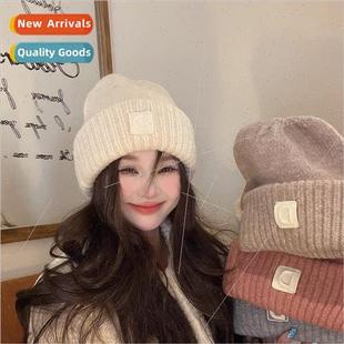 face vers wool knitted warm small show Korea cap new The