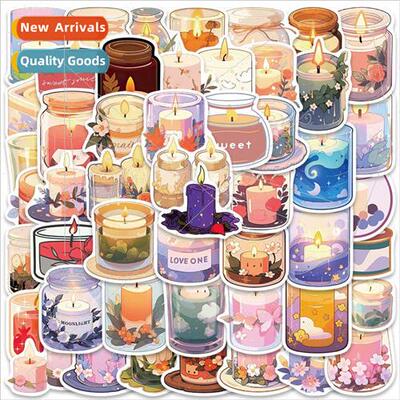 50 pcs of aromatherapy candles cute cartoon stickers laptop