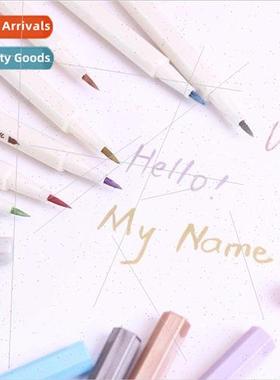 Sta colorful soft brushes diy metallic paint pens lowercase