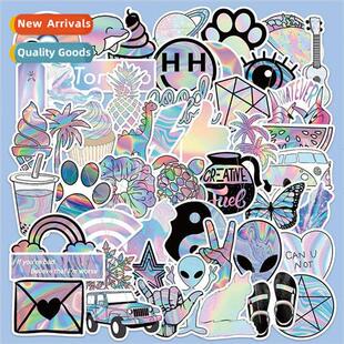 Korea thence wind hologram hologram laser stickers DIY graff