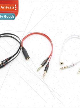 3.5mm 2-in-1 audio cable laptop desktop computer headset mic