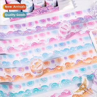 die cut Nebula plate Series Illusion paper tape Copper lace