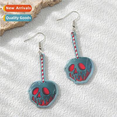 New Acrylic Halloween Christmas skull personalized earrings