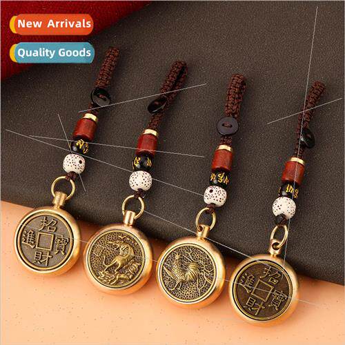 Pure brass Zodiac rotating handle pendant genus rotating sss