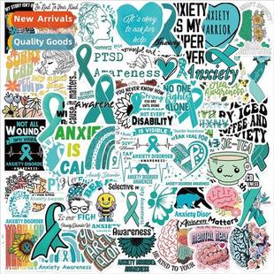 50 Anxiety AwarenessAnxiety Doodle Stickers Decorative Guita