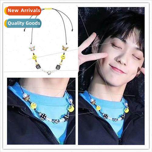 Male star SOOBIN Choi Soo-bin YEONJUN necklace dice personal