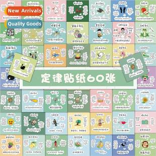 stickers ins creative notebook text decoration stati law