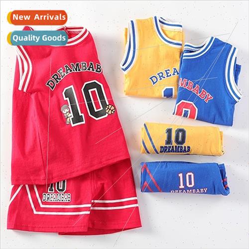 Childrens basketball uni适用ms short-sleeved suit boys summe