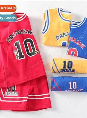 Childrens basketball uni适用ms short-sleeved suit boys summe