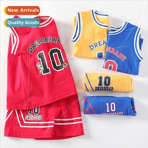 Childrens basketball uni适用ms short-sleeved suit boys summe