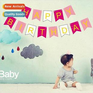 Happy Fish Birthday Decoration Fla Swallow Hanging Tail