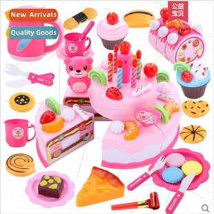 kitchen girls house set cake toys see and cut play Childrens