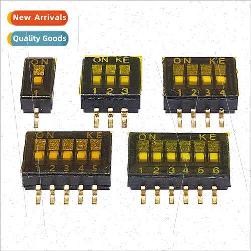 1.27mm Pitch KE Dip Switch SMD 1P/2P/3P/4P/5/6/8/10P Positio