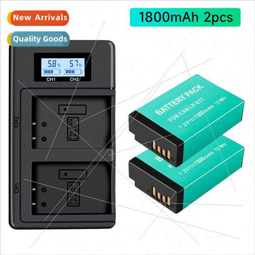 LP-E17 Smart Camera Battery Kit LCD Smart Charger 适用 Canon