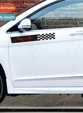 Checkered flag small car stickers scratches masking stickers