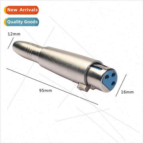 Zinc alloy canon female to 6.35 male XLR audio adapter 适用
