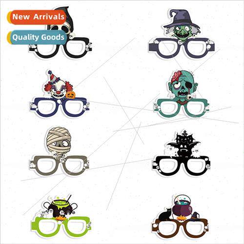 New Halloween decorative paper glasses ghost festival costum