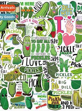50 cartoon Pickle stickers personalized decorative guitar la