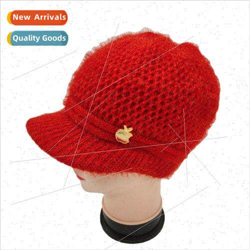 Female winter days warm woolen cap warm cute female hat wool