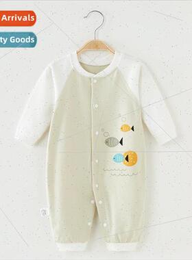 Baby onesie newborn clothes cotton pajamas spring and autumn