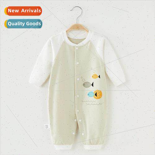 Baby onesie newborn clothes cotton pajamas spring and autumn