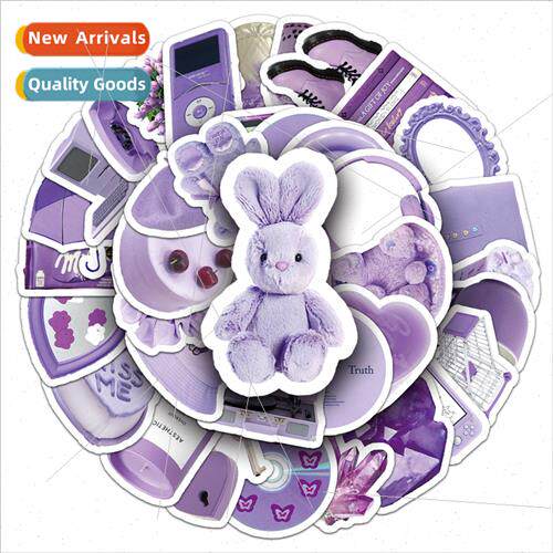 50 cartoon purple ins  stickers Cute Sticker Scandinavian  D