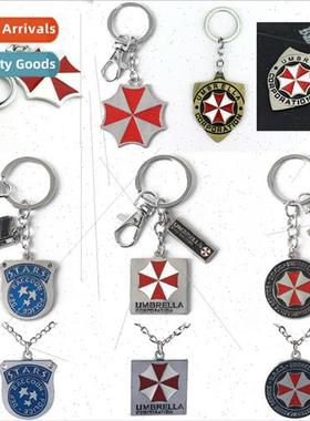 Resident Evil Keychain Necklace Embraer Umbrella Raccoon Cit