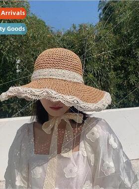 Hat female straw hat Korean  of the of hundred with Japanese