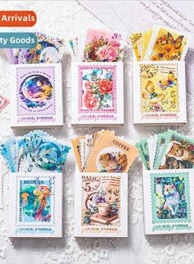 Day PET Stickers Square inch color paper series seashell lig