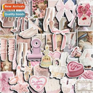 American vintage ballet 50 handbook cute stickers niche lapt