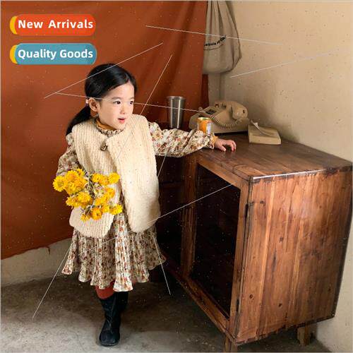 Girls dress fall and winter new childrens suit Korean  of th