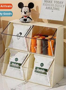 Desktop tea bag organizer ins transparent desktop makeup bar