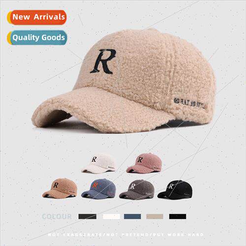 Hat winter ladies warm lambswool baseball cap casual couple