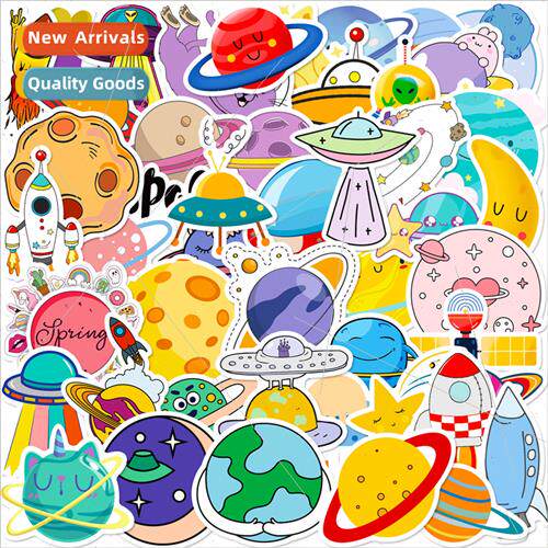 50 pcs of cosmic planet series stickers dream planet series