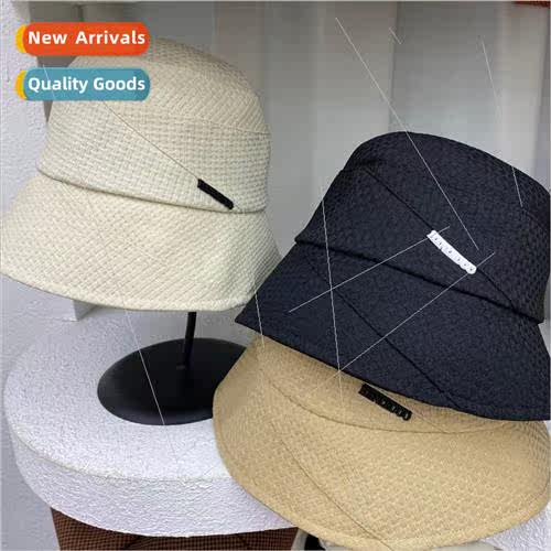 Fishermans hat spring and summer Japanese  dark plaid patter