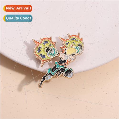 Creative anime cartoon  brooch ninja cool metal badge access