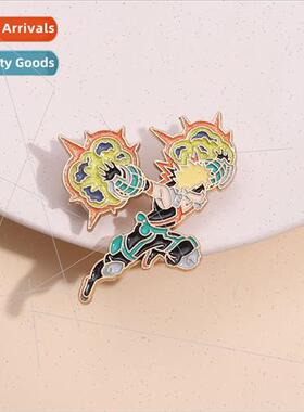 Creative anime cartoon  brooch ninja cool metal badge access