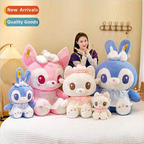 New elegant series doll plush toys cartoon rabbit fox scisso