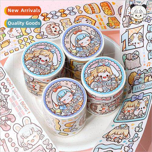 3 meters special oil tape cartoon cute girl heart basic diy