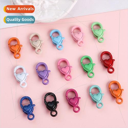 mple colorful alloy spray paint lobster buckle keychain DIY