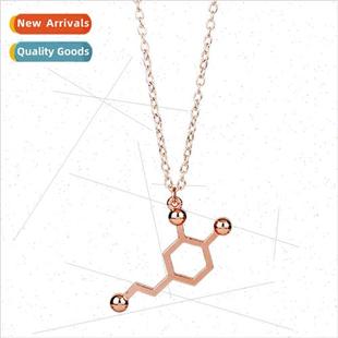 New science students chemistry molecules necklace dopamine m