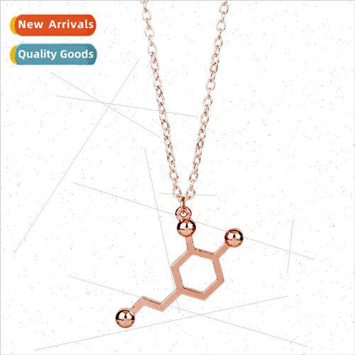New science students chemistry molecules necklace dopamine m