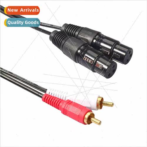 New copper zinc alloy shell 2RCA male to dual ca female 150C